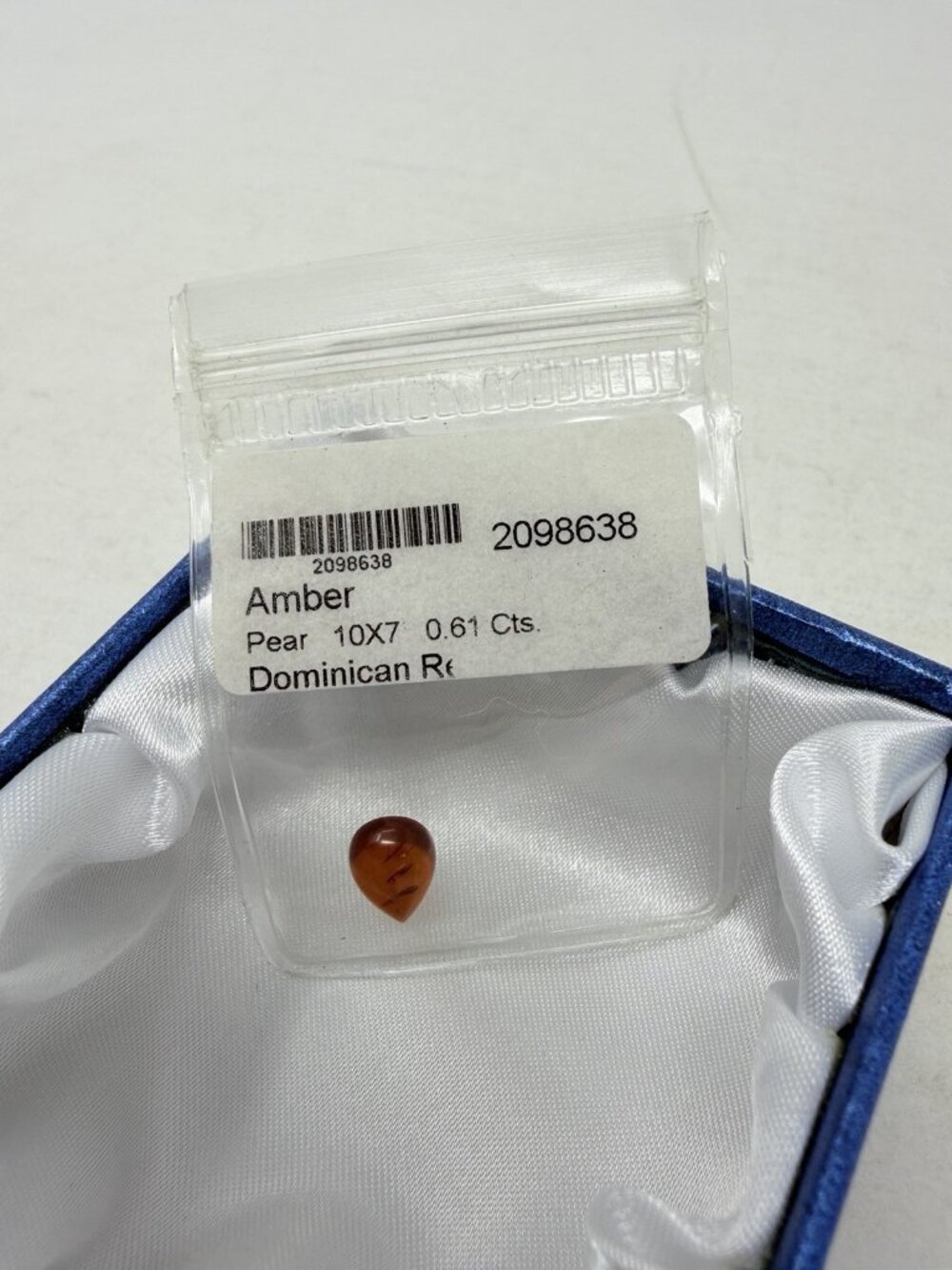 Shop LC Brown Amber Pear Shaped 10x7mm Loose Gemstone for Jewelry Making 5554